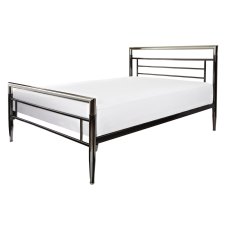 Mercury Bed in Silver Chrome & Black Nickel Mercury Bed in Silver Chrome & Black Nickel