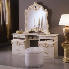 Camel Group Barocco Ivory Vanity Dresser With Six Drawers Camel Group Barocco Ivory Vanity Dresser With Six Drawers