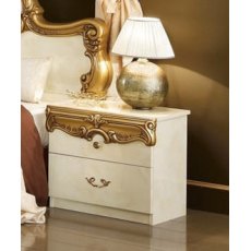 Camel Group Barocco Ivory and Gold Bedside Table Camel Group Barocco Ivory and Gold Bedside Table