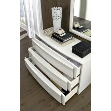 Camel Group Dama Bianca White High Gloss 3 Drawer Dresser Camel Group Dama Bianca White High Gloss 3 Drawer Dresser