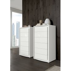 Camel Group Dama Bianca White High Gloss 6 Drawer Chest Camel Group Dama Bianca White High Gloss 6 Drawer Chest