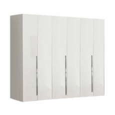 Camel Group Dama Bianca White High Gloss 6 Door Wardrobe Camel Group Dama Bianca White High Gloss 6 Door Wardrobe