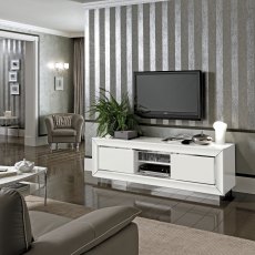 Camel Group Dama Bianca White High Gloss Maxi TV Cabinet Camel Group Dama Bianca White High Gloss Maxi TV Cabinet