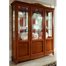 Camel Group Fantasia Walnut 3 Door Vitrine With 3 LED Lights Camel Group Fantasia Walnut 3 Door Vitrine With 3 LED Lights