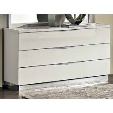 Camel Group Onda White High Gloss 3 Drawer Single Dresser Camel Group Onda White High Gloss 3 Drawer Single Dresser