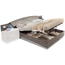 Camel Group Letto Onda White High Gloss Storage Bed Frame Camel Group Letto Onda White High Gloss Storage Bed Frame