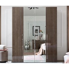 Camel Group Platinum Silver Birch 4 Door Mirror Wardrobe Camel Group Platinum Silver Birch 4 Door Mirror Wardrobe