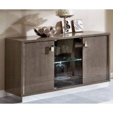 Camel Group Platinum Silver Birch Finish Slim 3 Door Buffet Camel Group Platinum Silver Birch Finish Slim 3 Door Buffet