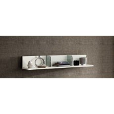 Camel Group Roma White High Gloss Finish Wall Shelf Camel Group Roma White High Gloss Finish Wall Shelf