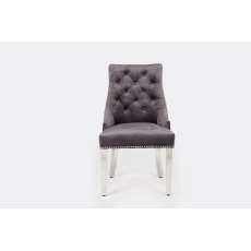 Majestic Dark Grey Velvet Dining Chair Majestic Dark Grey Velvet Dining Chair