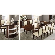 Camel Group Roma Walnut High Gloss Extending Dining Table With 6 Chair Camel Group Roma Walnut High Gloss Extending Dining Table With 6 Chair