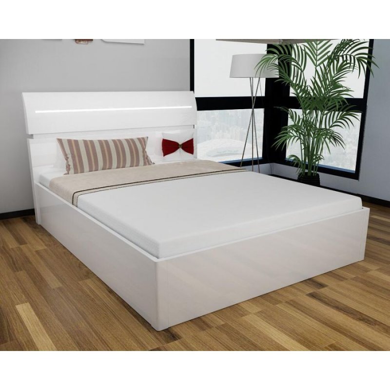 Dream Home Furnishings Regency High Gloss Storage Bed (White)
