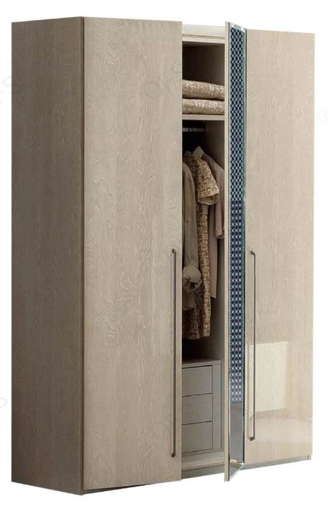 Camel Group Camel Group Platinum Sabbia Hinged Wardrobe With Wooden Front