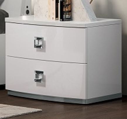 Euro Design Euro Design Kate Bedside Table With 2 Curved Drawers