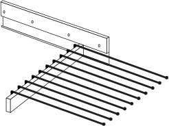 Wiemann German Furniture Pull-out Trouser Holder

W 45cm x H 10cm x D 50cm