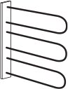 Wiemann German Furniture Tie and Belt Rack

W 30cm x H 27cm x D 9cm