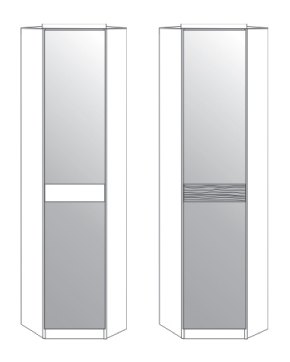 Wiemann German Furniture 
Glass door in champagne with cross-trim(Plain)

W 93 cm x H 236cm x D 93cm