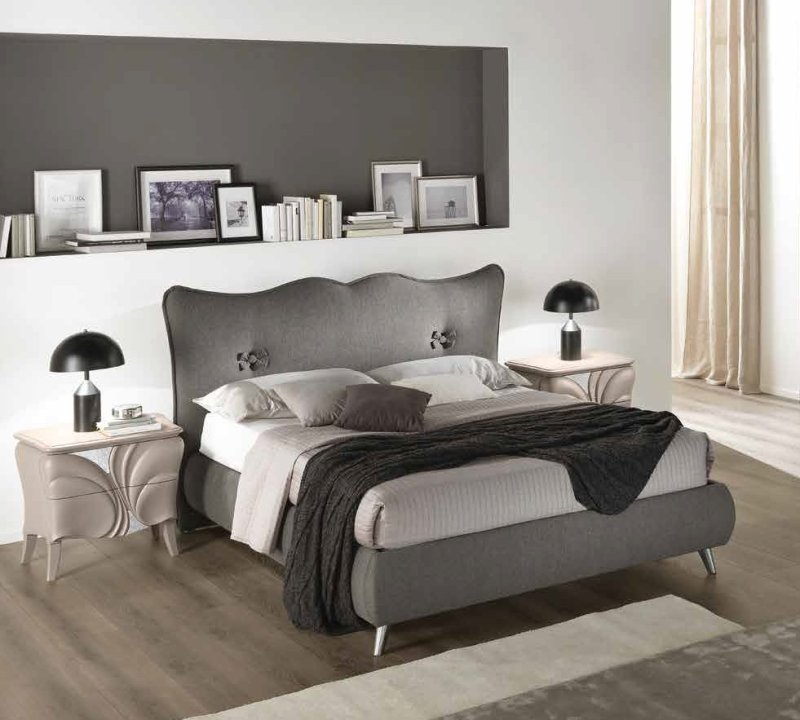 Euro Design Euro Design Fiocco Frassino Grey Bed