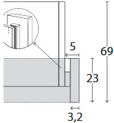 Wiemann German Furniture Passe-Partout Frame without Lighting for 4-doors Wardrobes Width 300cm

W 310cm x H 220cm x D 23cm