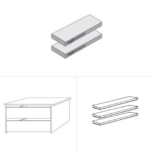 Wiemann German Furniture Interior Accessory Package for Wardrobe Width 200cm