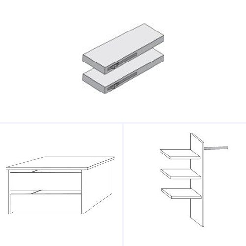 Wiemann German Furniture Interior Accessory Package for Wardrobe Width 300cm