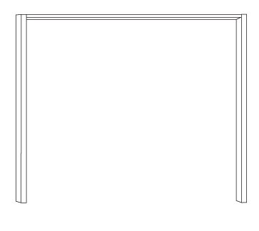 Wiemann German Furniture Passe-partout Frame Without lights,Width per side profile: 5 cm
for width 200 cm
W 200cm x H 220cm x