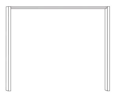 Wiemann German Furniture Passe-partout Frame without Lighting for Width 50cm in Carcase colour without dual depth

W 50cm x H