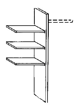 Wiemann German Furniture Laundry shelf unit for compartment width 96.4cm with super depth 64.3 cm           consisting of:
3