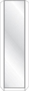 Wiemann German Furniture Extended corner unit Right-hand-hinged door Front in glass white
