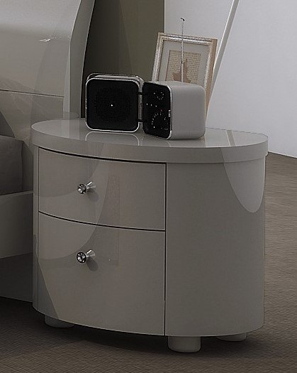 GCL Bedrooms Vicky White High Gloss Night Stand