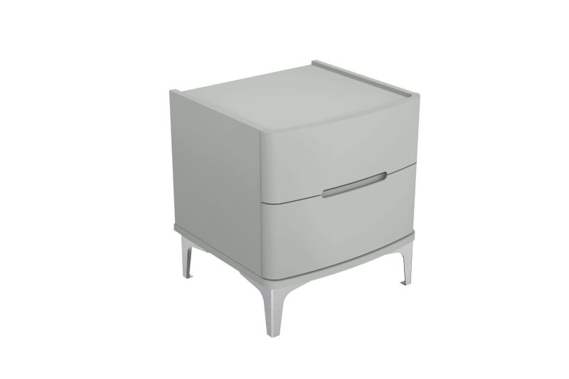 GCL Bedrooms GCL Bedroom Arya High Gloss Cool Grey Night Table