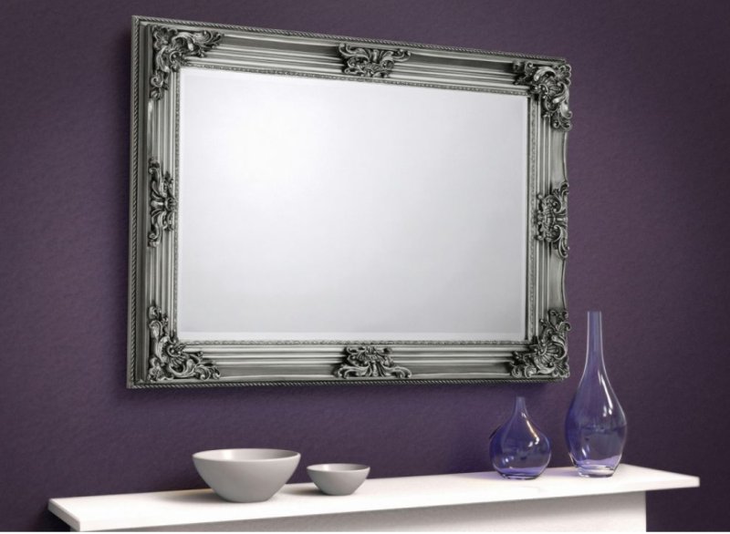 Julian Bowen JULIAN BOWEN ROCOCO PEWTER WALL MIRROR