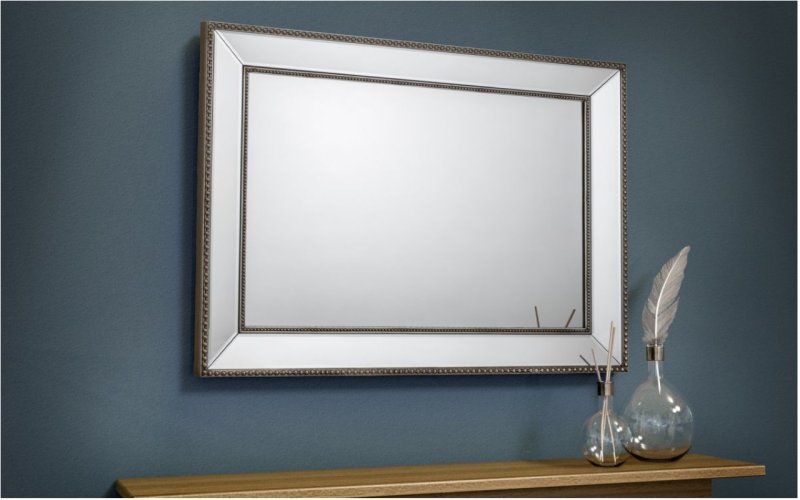 Julian Bowen JULIAN BOWEN SYMPHONY BEADED WALL MIRROR