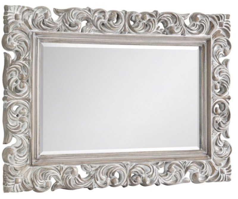 Julian Bowen JULIAN BOWEN BAROQUE DISTRESSED WALL MIRROR