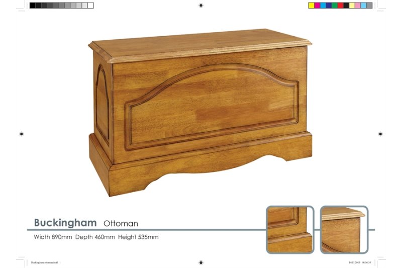 Crowther Buckingham Solid Oak Storage Box