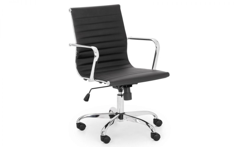 Julian Bowen Julian Bowen Gio Office Chair - Black & Chrome