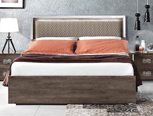 MCS SRL Italy MCS Dover Brown Bed