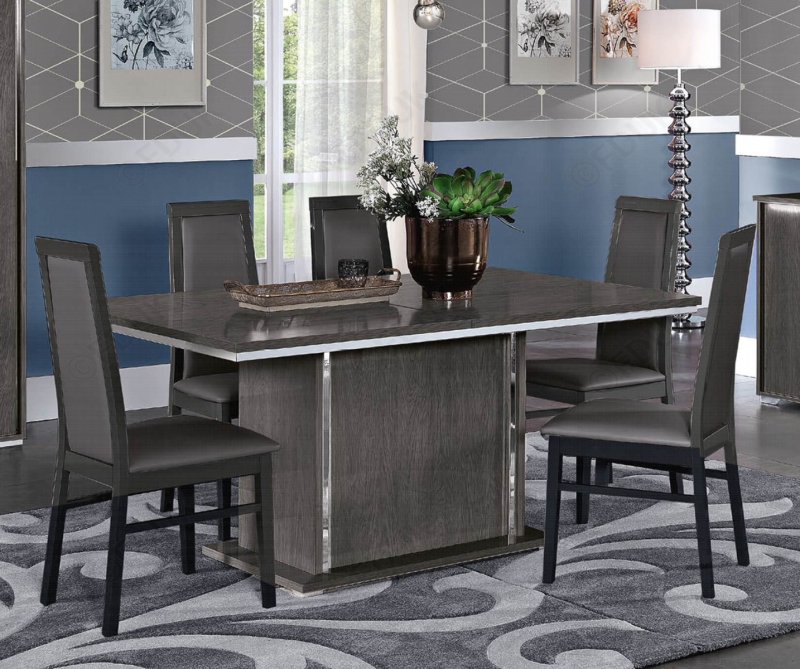 MCS SRL Italy MCS Dover Grey Extentable Dining Table 