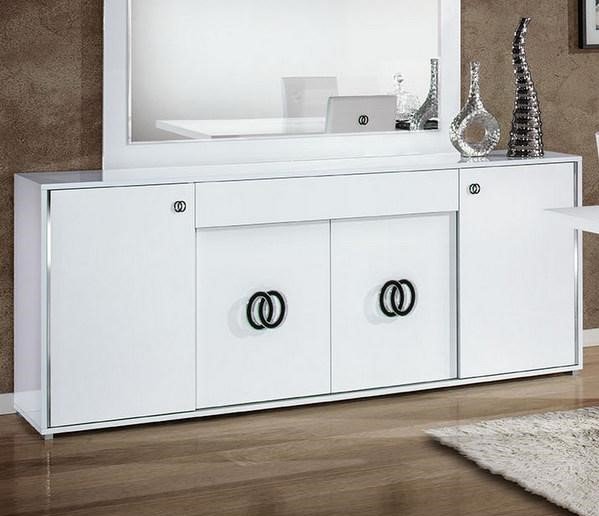 Accadueo H2O H2O Design Athen White-Silver 4 Door Buffet