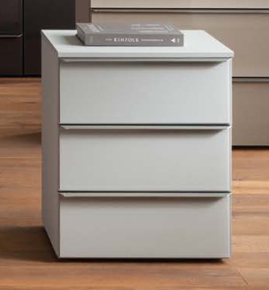 Nolte German Furniture Nolte Mobel - Akaro 4153200 - Bedside Chest With 2 and a 1/2 Drawers