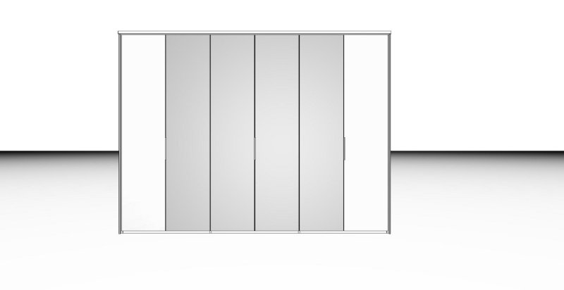 Nolte German Furniture Nolte Mobel - Concept me 200 7530180 - Complete Hinged Door Wardrobe with 6 Doors