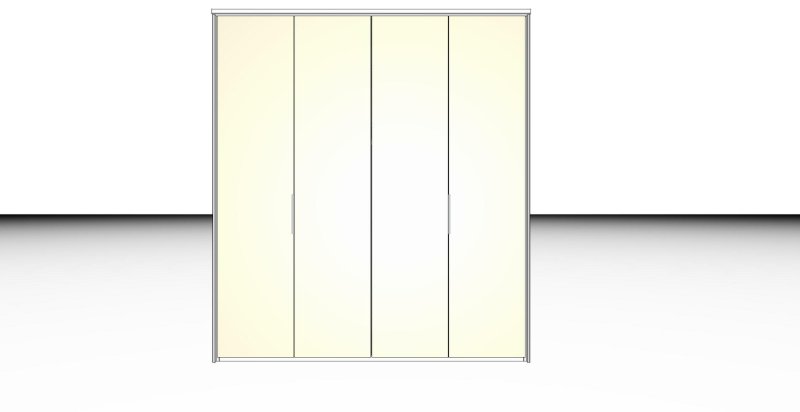 Nolte German Furniture Nolte Mobel - Concept me 200 8520080 - Folding Door Panorama Wardrobe with 4 Doors