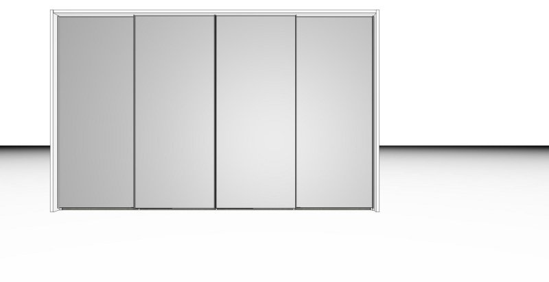 Nolte German Furniture Nolte Mobel - Concept me 300 3536016 - Sliding Door Wardrobe with 4 doors