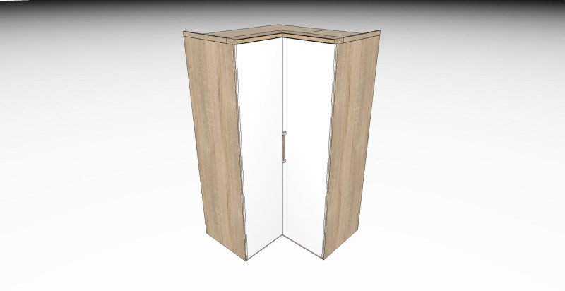 Nolte German Furniture HORIZONT 100 - 7891410 wardrobe unit for 90 degree Corner Wardrobe with 2 Door