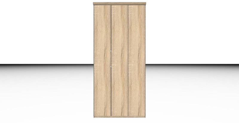Nolte German Furniture HORIZONT 100 - 8809410 Folding Door Planning Wardrobe with 3 Doors
