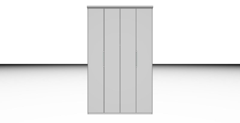 Nolte German Furniture HORIZONT 100 - 8812410 Folding Door Planning Wardrobe with 4 Doors