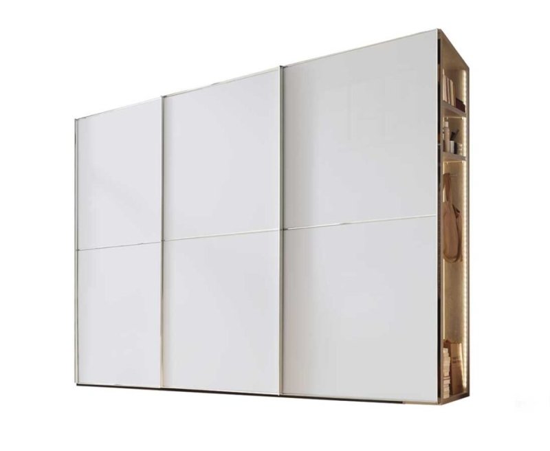 Nolte German Furniture Nolte Mobel - Marcato 2.0 - 3530211- 3 Door Sliding Wardrobe and End Shelf Unit