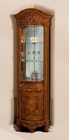 Saltarelli Mobili Saltarelli Versailles Walnut Corner Cabinet