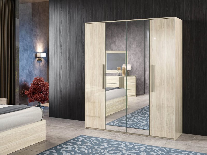 Accadueo H2O H20 Design Dafne Wardrobe In Beige Van Guard