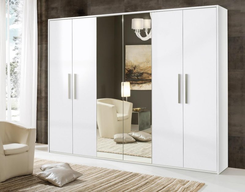 Accadueo H2O H2O Design San Marino White Hinged Wardrobe